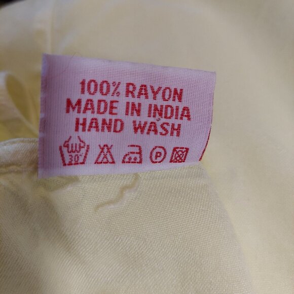 Malhortra Dress Women XL Maxi Flowy Ethnic Hippie Boho embroidery mumu Rayon - Picture 11 of 11